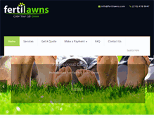 Tablet Screenshot of fertilawns.com